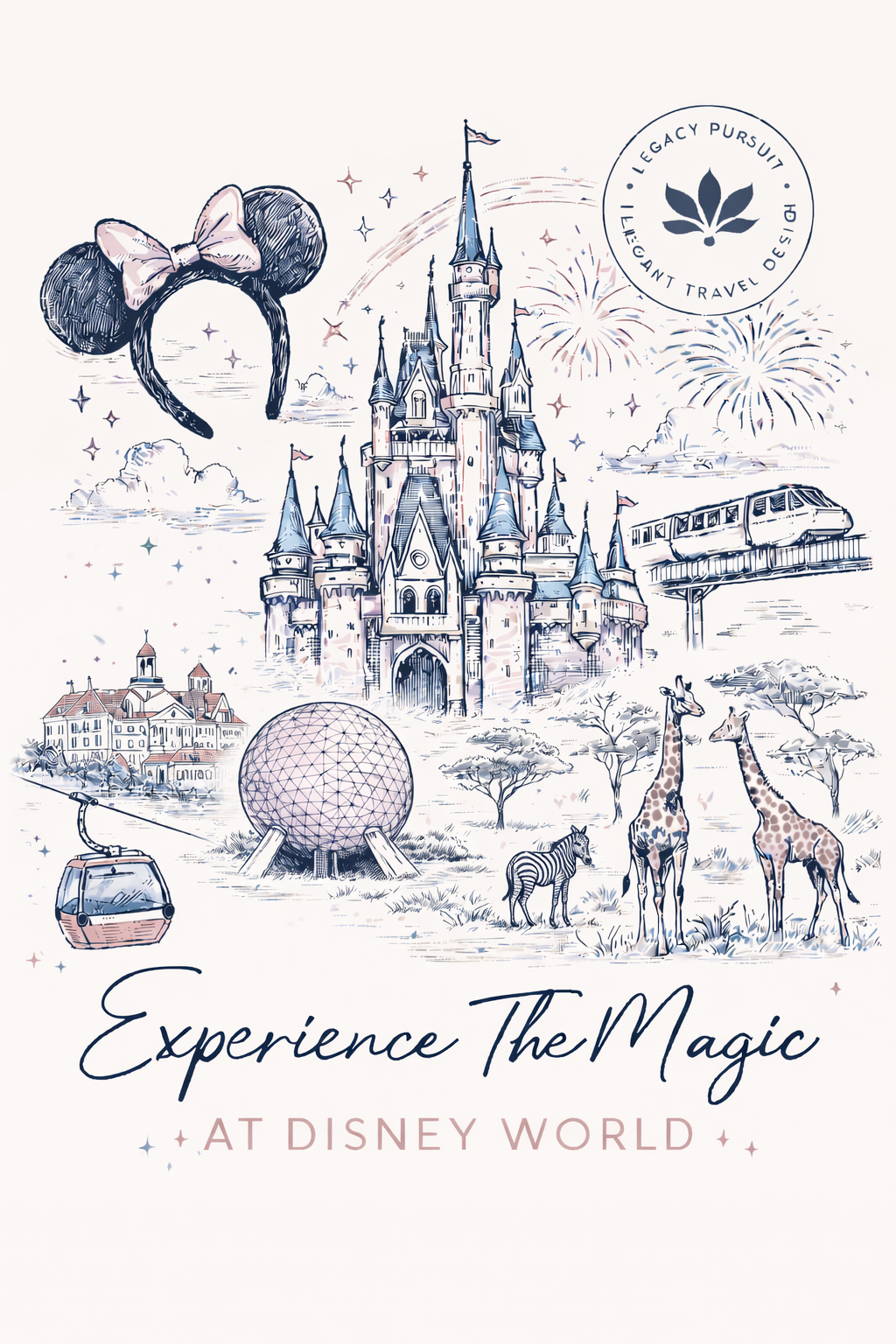 Experience the Magic at Disney World — Legacy Pursuit Travel illustration